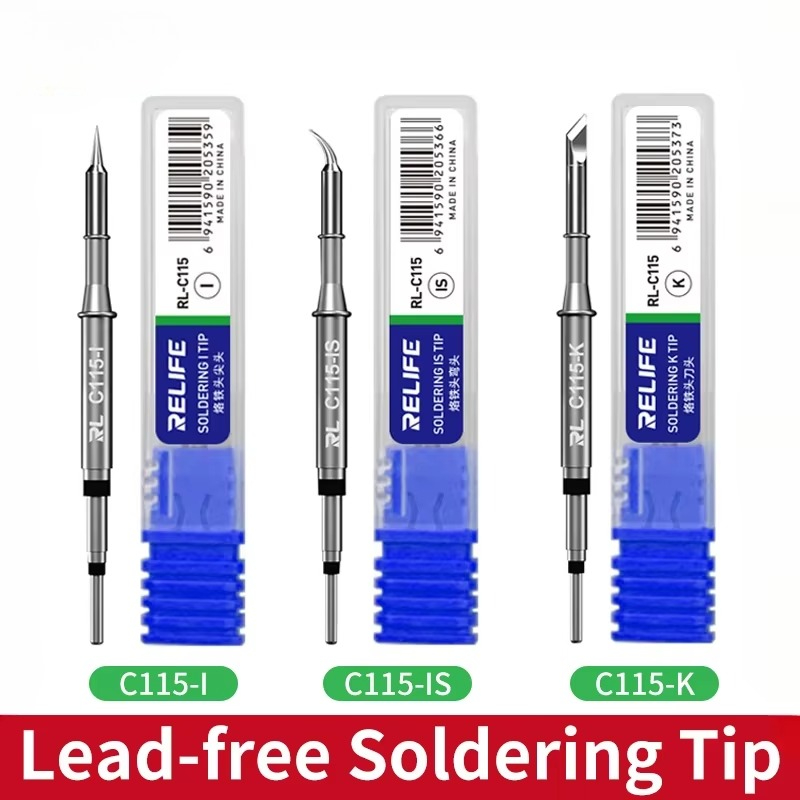 C115 Nano Soldering Iron Station - RELIFE C115-K/I/IS, universele soldeerpunt op nanoniveau,