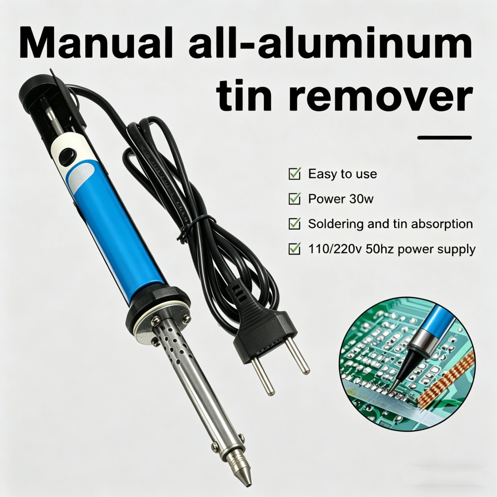Desoldering Pump Electric Vacuum Station - Elektrische Desoldeermachine Pen AC 220V Soldeerbout