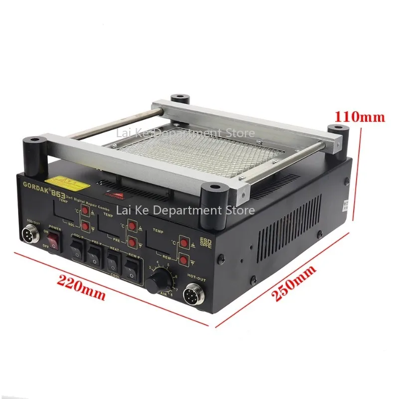 3-in-1 digitale warmtepistool, - Infrared Bga Rework Station recensie en prijs