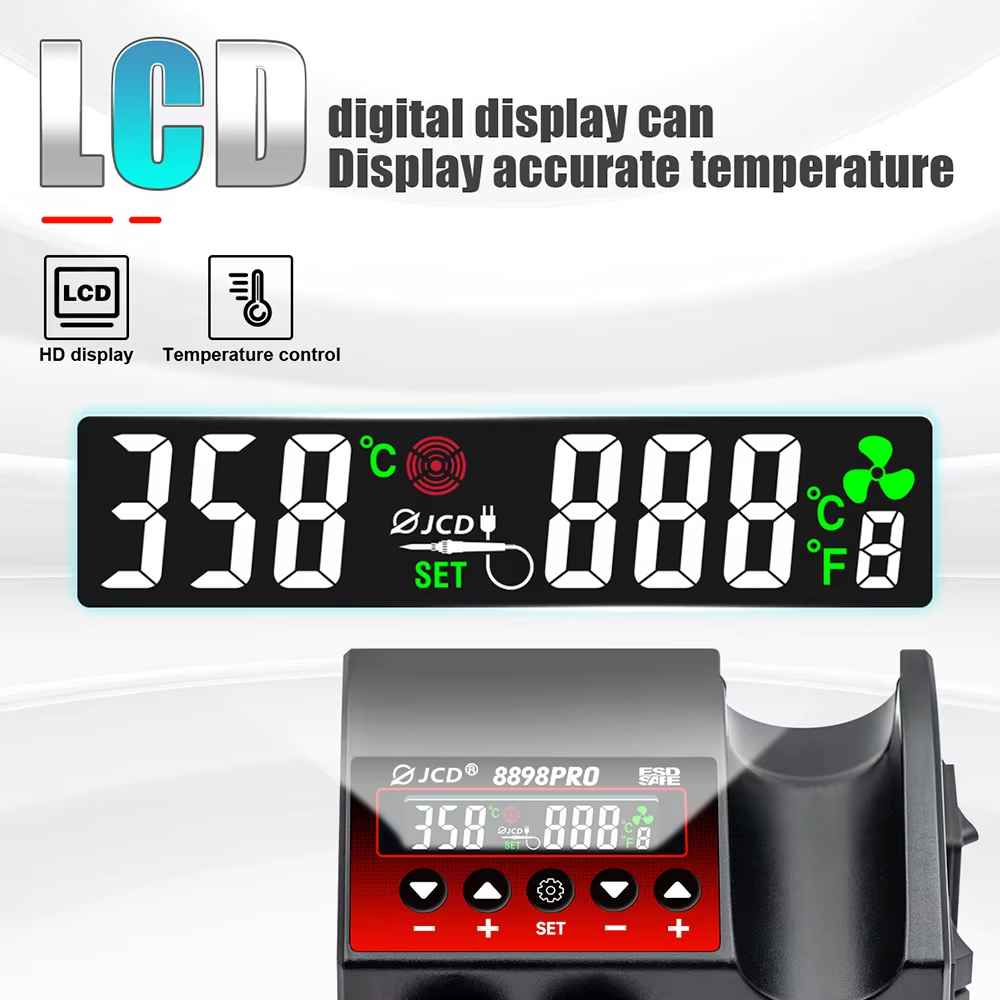 JCD Nieuwe Upgrade 2 IN 1 Sold - 2 In 1 Soldering Rework Station 750W recensie en prijs
