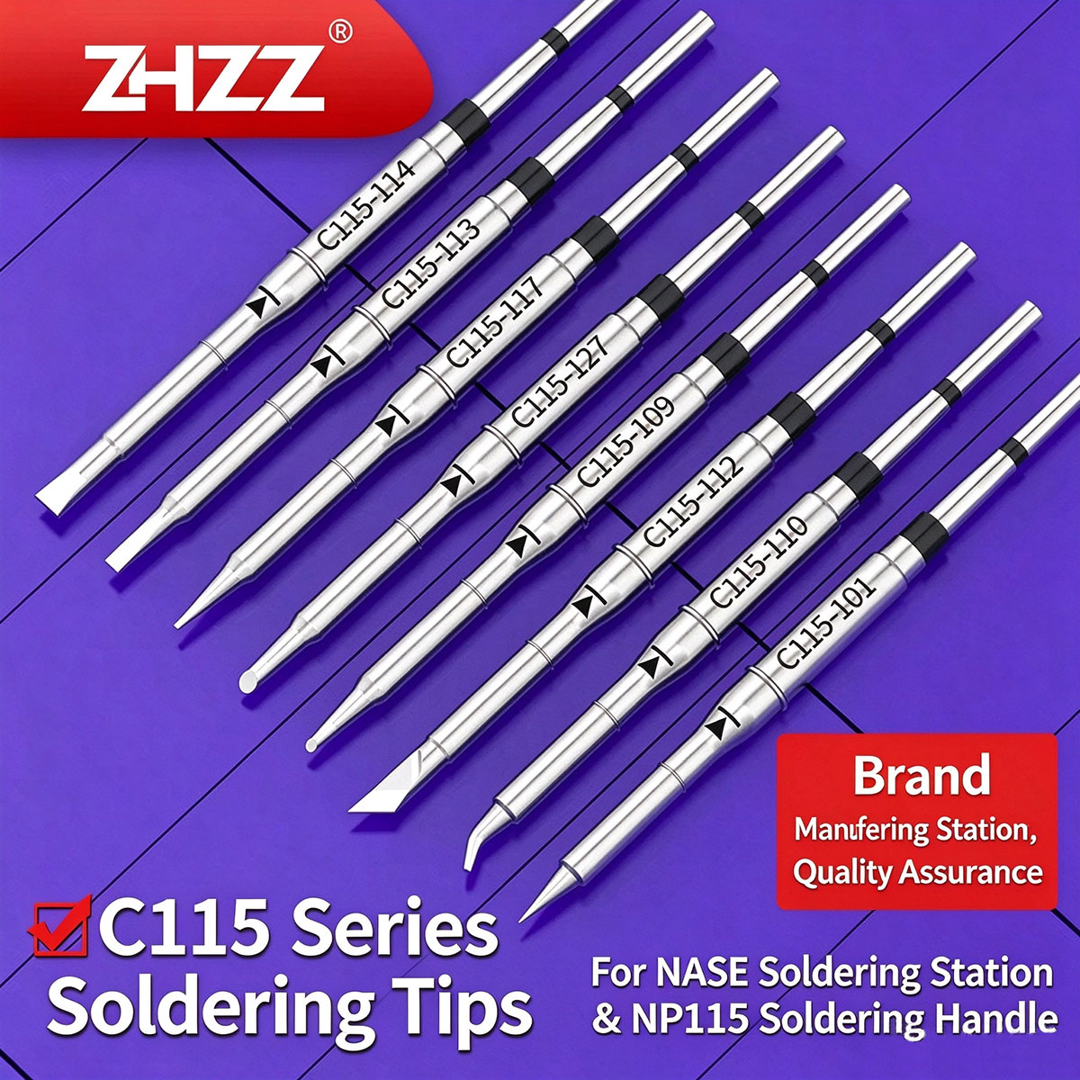 C115 soldeerpuntjes C115-113 1 - C115 Nano Soldering Iron Station recensie en prijs