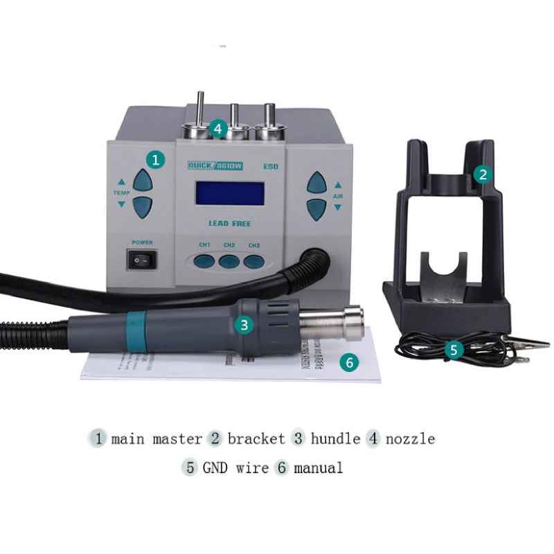Snelle 100% originele heteluch - Hot Air Rework Station 861Dw recensie en prijs