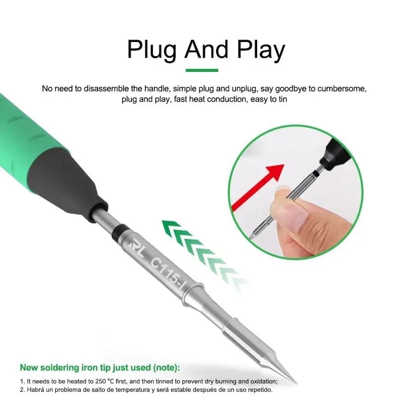 RELIFE C115-K/I/IS, universele - C115 Nano Soldering Iron Station recensie en prijs