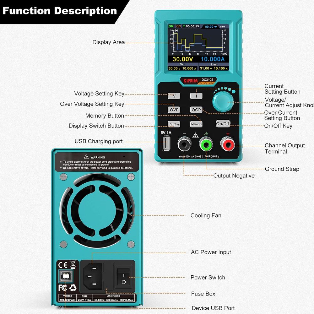 DC-voeding, 0-30V 0-10A regelb - High Precision Dc Power Supply 30V 10A recensie en prijs