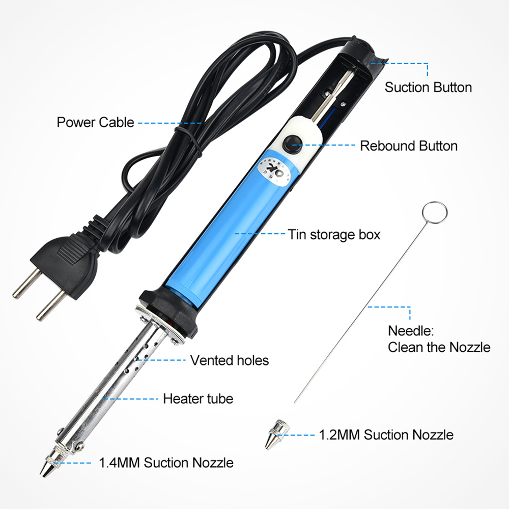 US 110V EU 220V Elektrische Ti - Desoldering Pump Electric Vacuum Station recensie en prijs