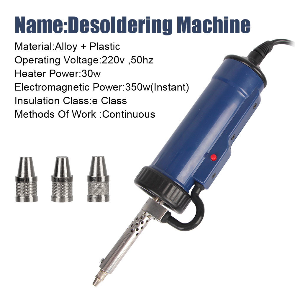 Verwijder Pomp Met 3 Zuigmond  - Desoldering Pump Electric Vacuum Station recensie en prijs